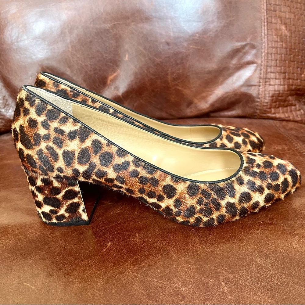 Talbots Genuine Leather & Block Heel Pumps Size 7.5 - Picture 6 of 13